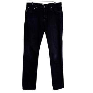 Buck Mason Mens Slim Fit Jeans 100% Cotton Black - 33 33x34